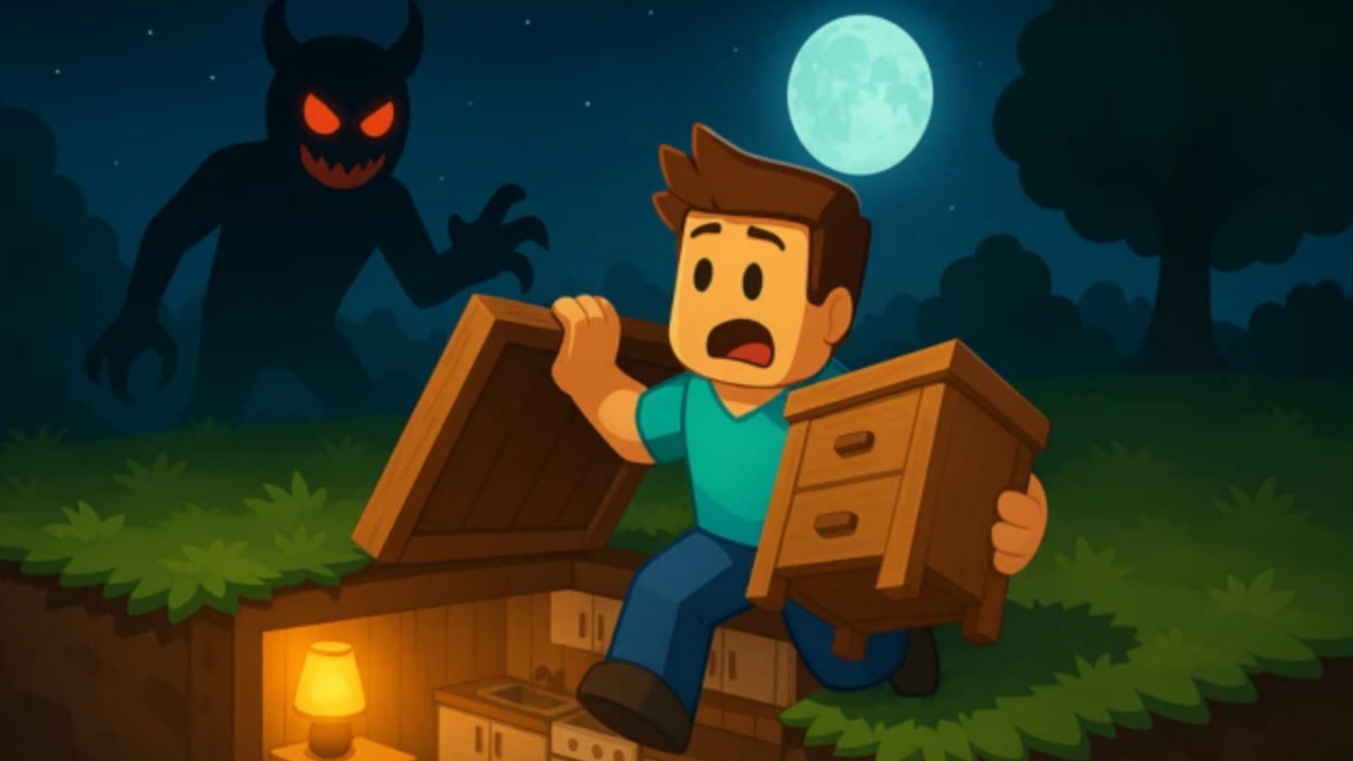 Official cover art of the game (Image via Roblox)